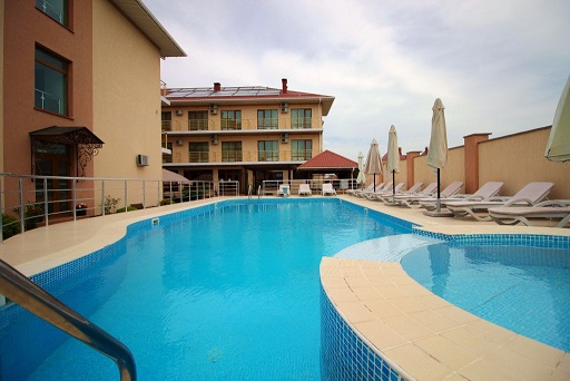 Сайт пансионата в Евпатории (пгт Прибрежный). 